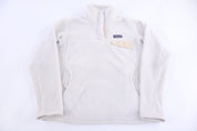 Women's Patagonia Logo Patch White Pullover Sweater