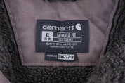 Women's Carhartt Logo Patch Grey Full Zip Vest