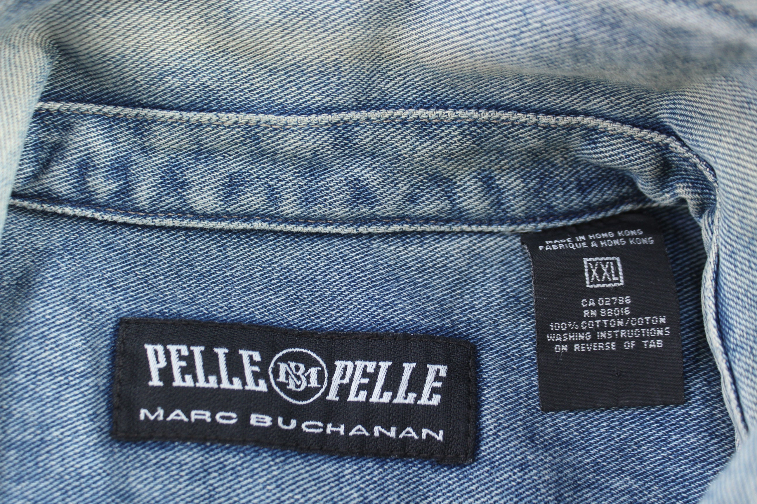 Vintage Pelle Pelle Light Wash Denim Jacket