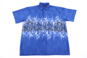 Y2K Emergency Exit Dragons Graphic Button Down