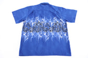 Y2K Emergency Exit Dragons Graphic Button Down