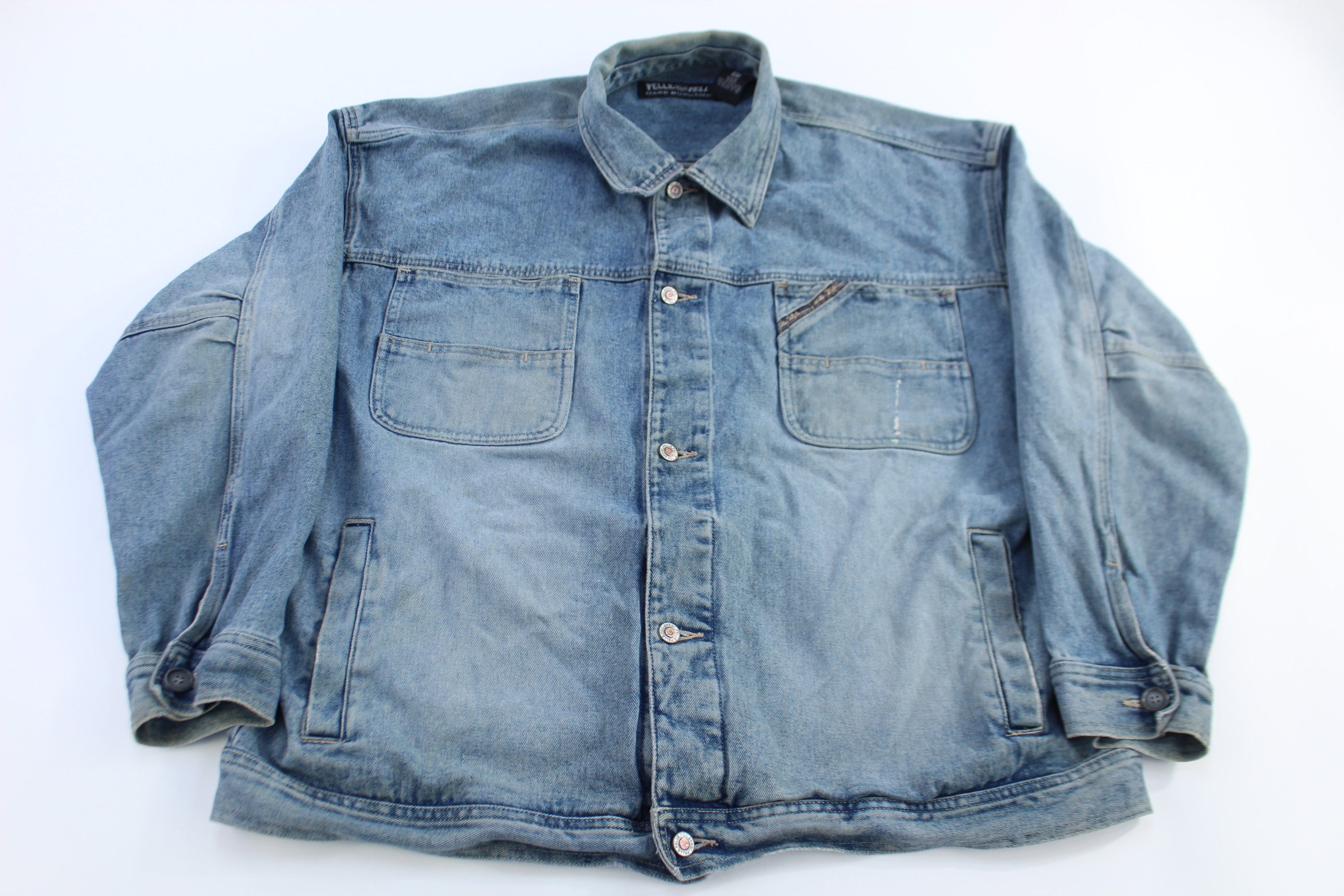 Vintage Pelle Pelle Light Wash Denim Jacket