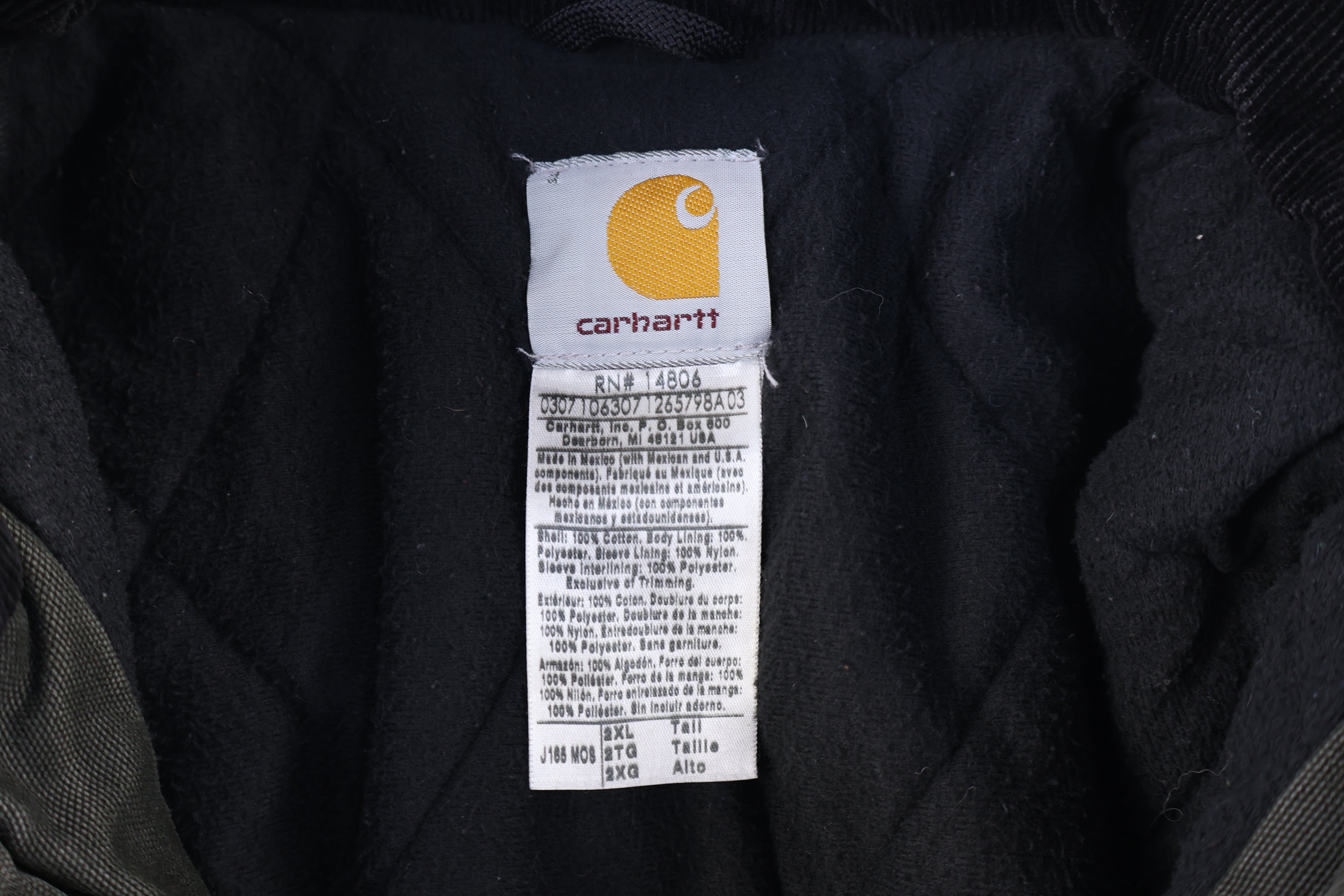Carhartt Logo Patch Green Full Zip Jacket