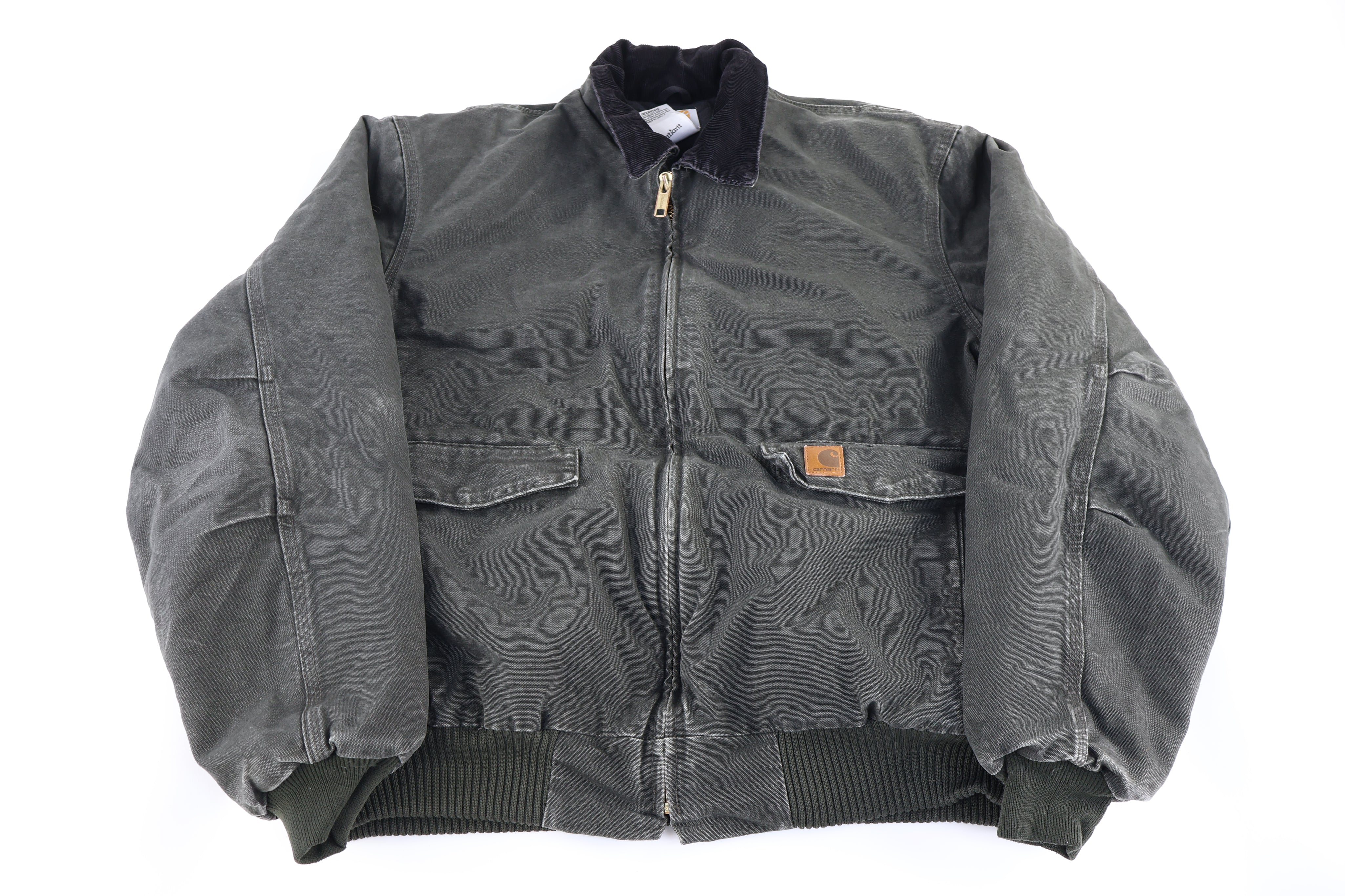Carhartt Logo Patch Green Full Zip Jacket