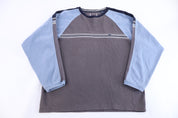 Vintage Point Zero Grey & Blue Pullover