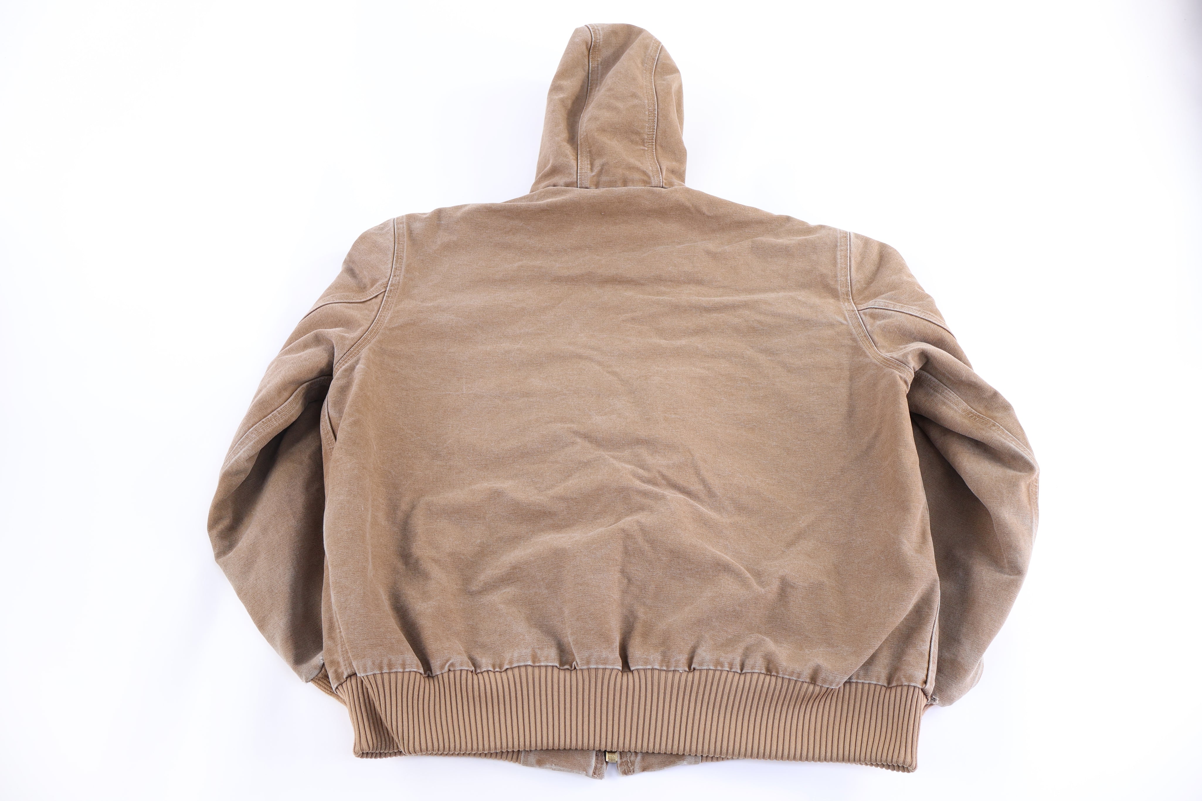 Carhartt Logo Patch Tan Full Zip Jacket