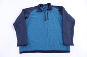 Patagonia Logo Patch Blue Quarter Zip Pullover