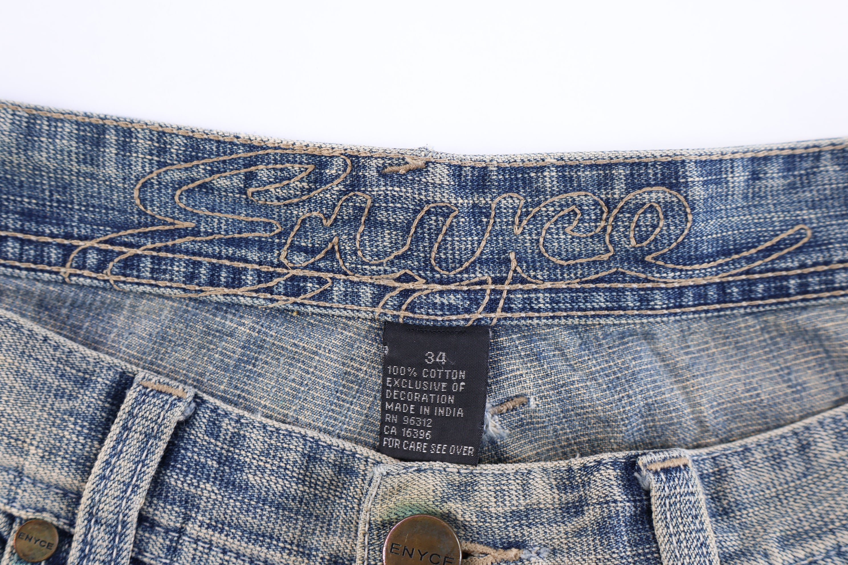 Y2K Enyce Medium Wash Denim Shorts