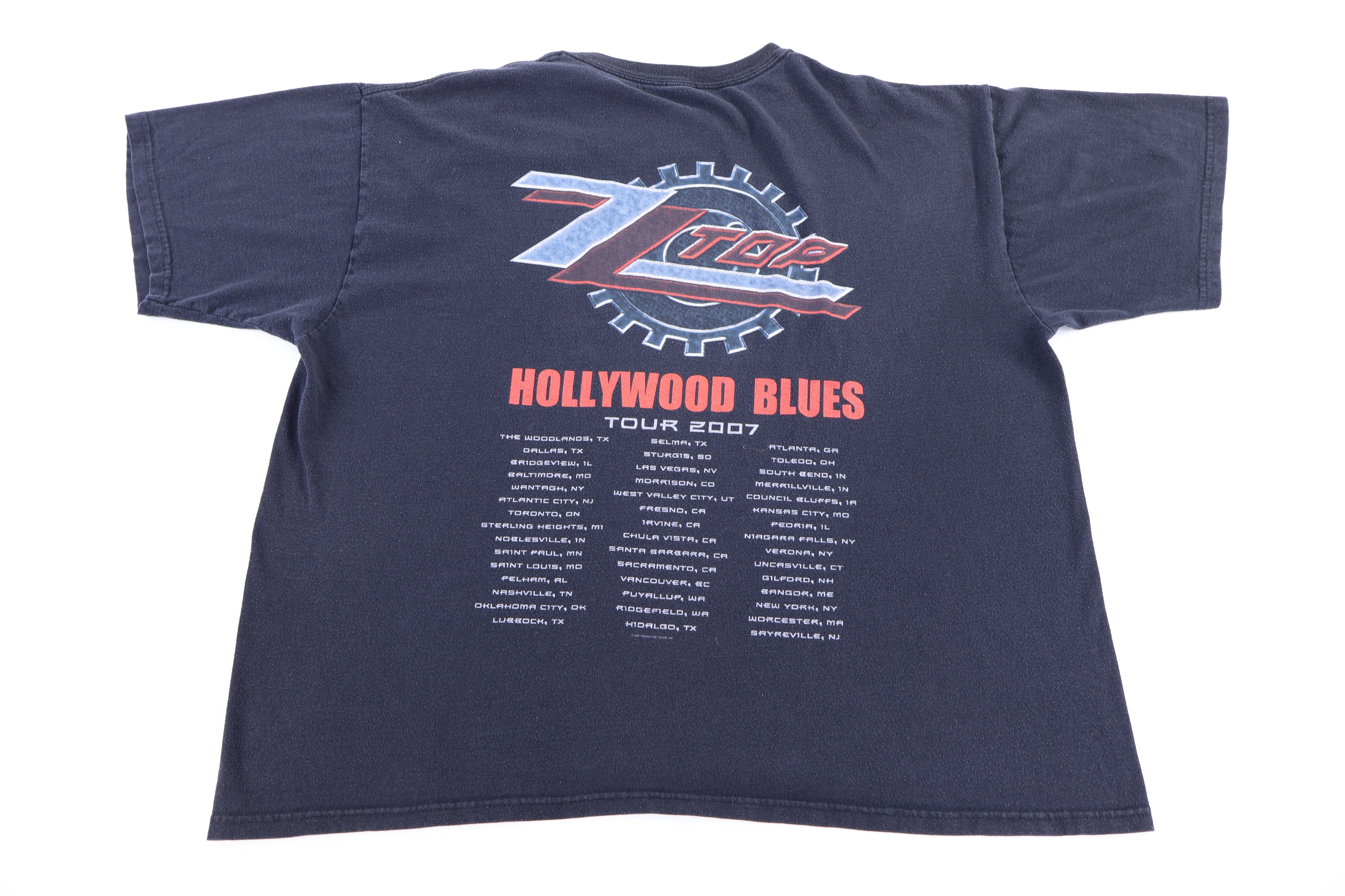 2007 ZZ Top Hollywood Blues T-shirt