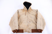 Carhartt Logo Patch Tan Full Zip Jacket