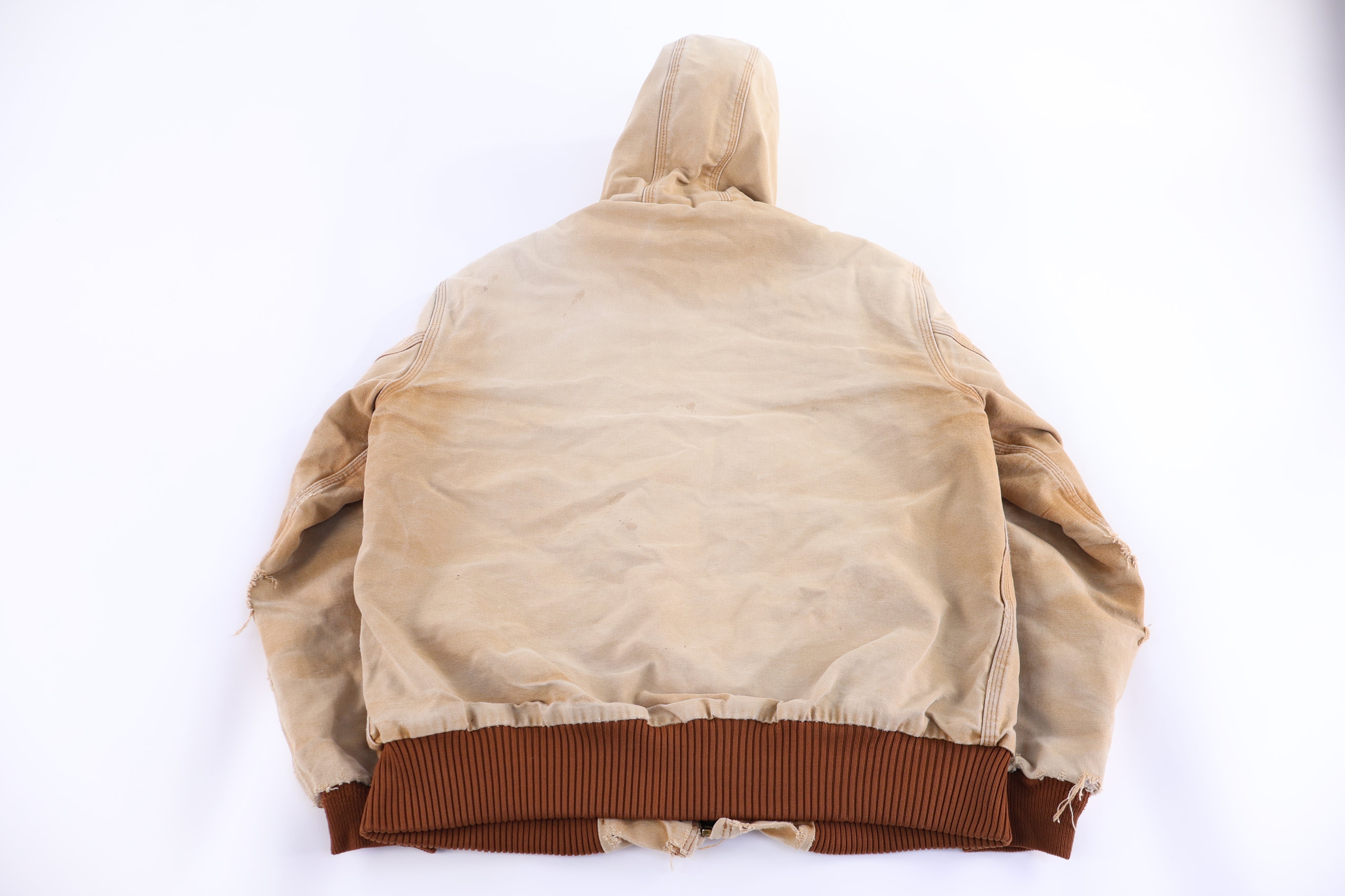 Carhartt Logo Patch Tan Full Zip Jacket