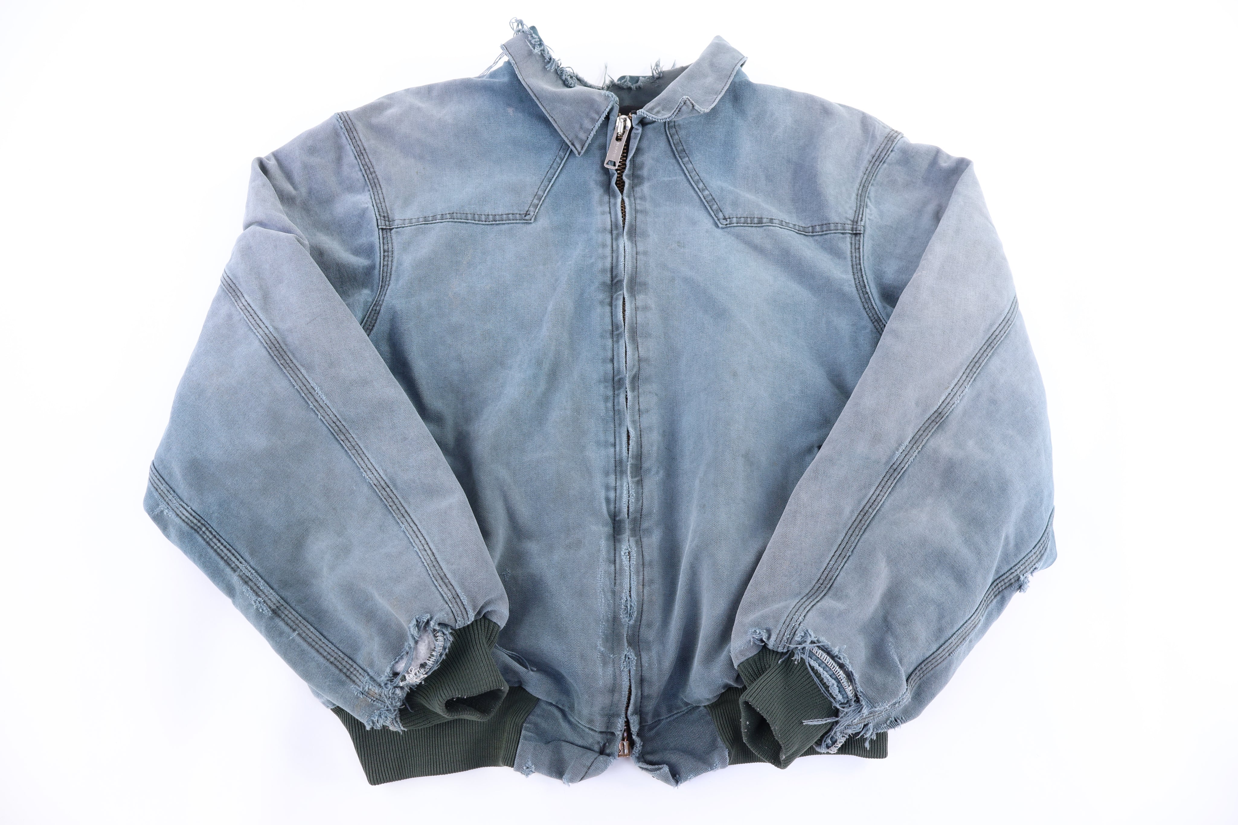 90's Carhartt Logo Patch Green Santa Fe Jacket