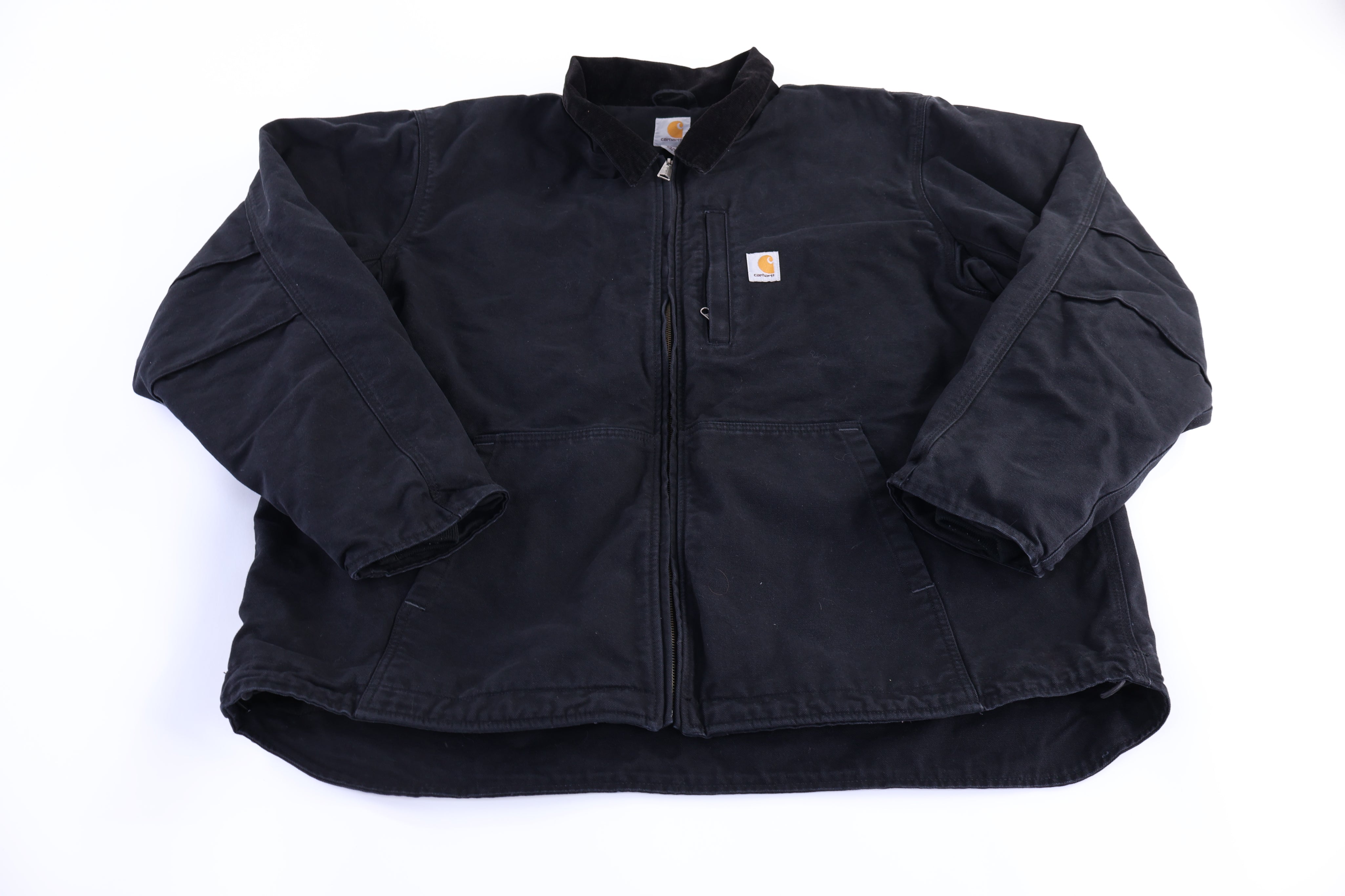 Carhartt Logo Patch Black Full Zip Jacket