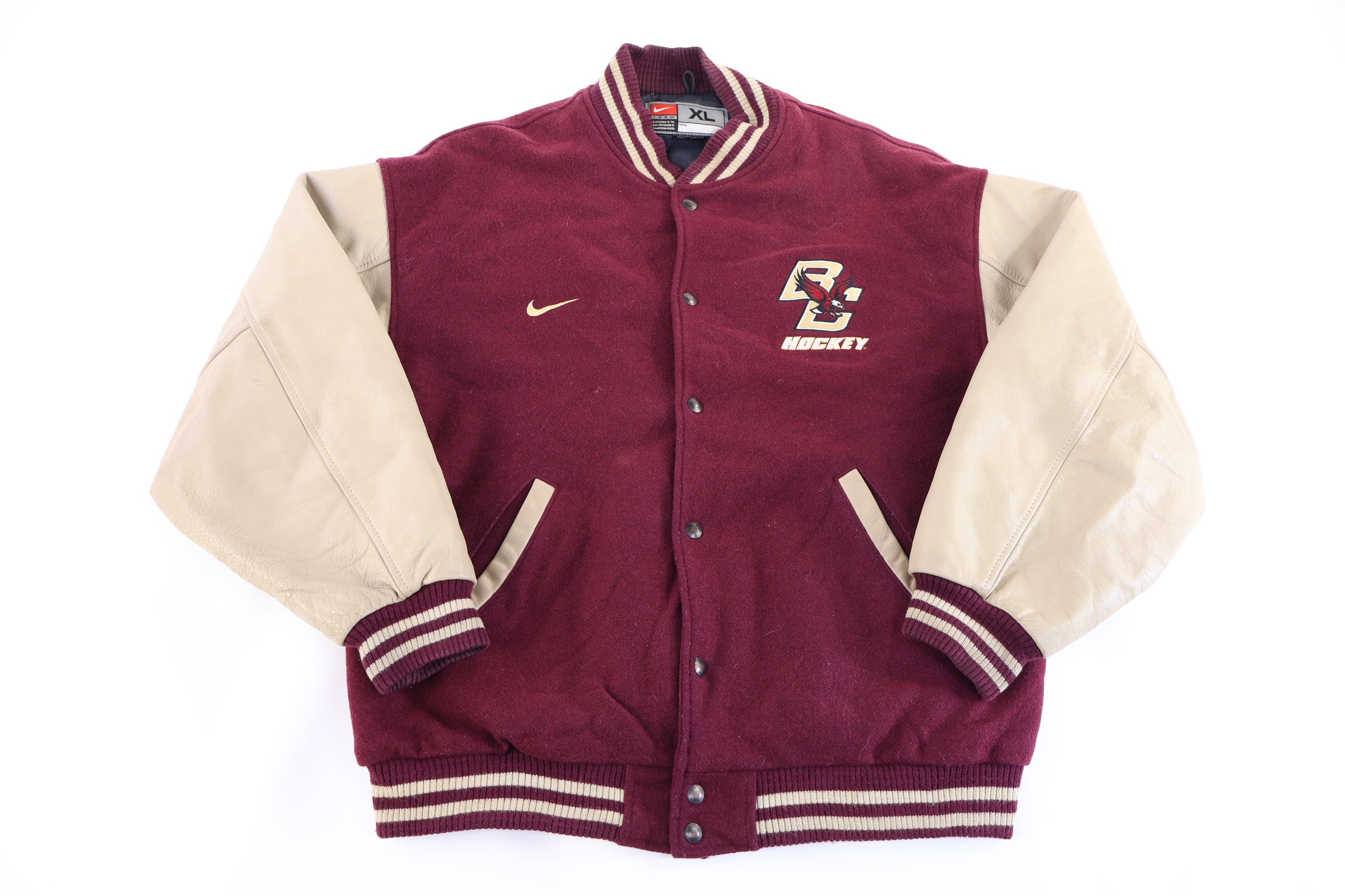 Vintage Nike Boston College Hockey Varsity Jacket