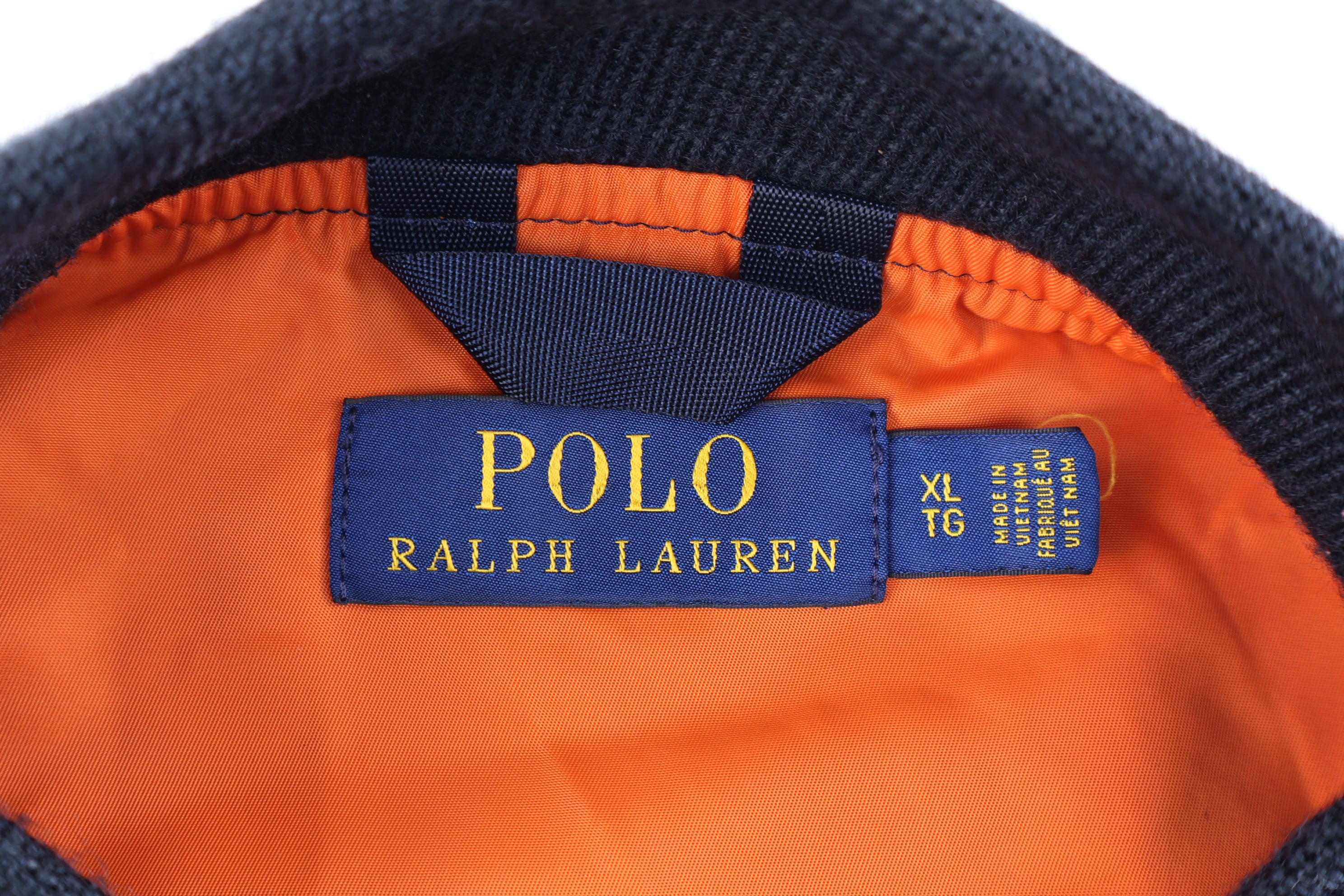 Polo Ralph Lauren Embroidered Logo Navy Full Zip Bomber Jacket