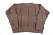 Vintage Towncraft Brown Knit Sweater