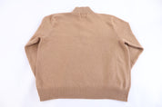 Polo by Ralph Lauren Embroidered Logo Tan Quarter Zip Pullover