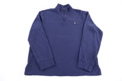 Polo Ralph Lauren Embroidered logo Blue Quarter Zip Sweater