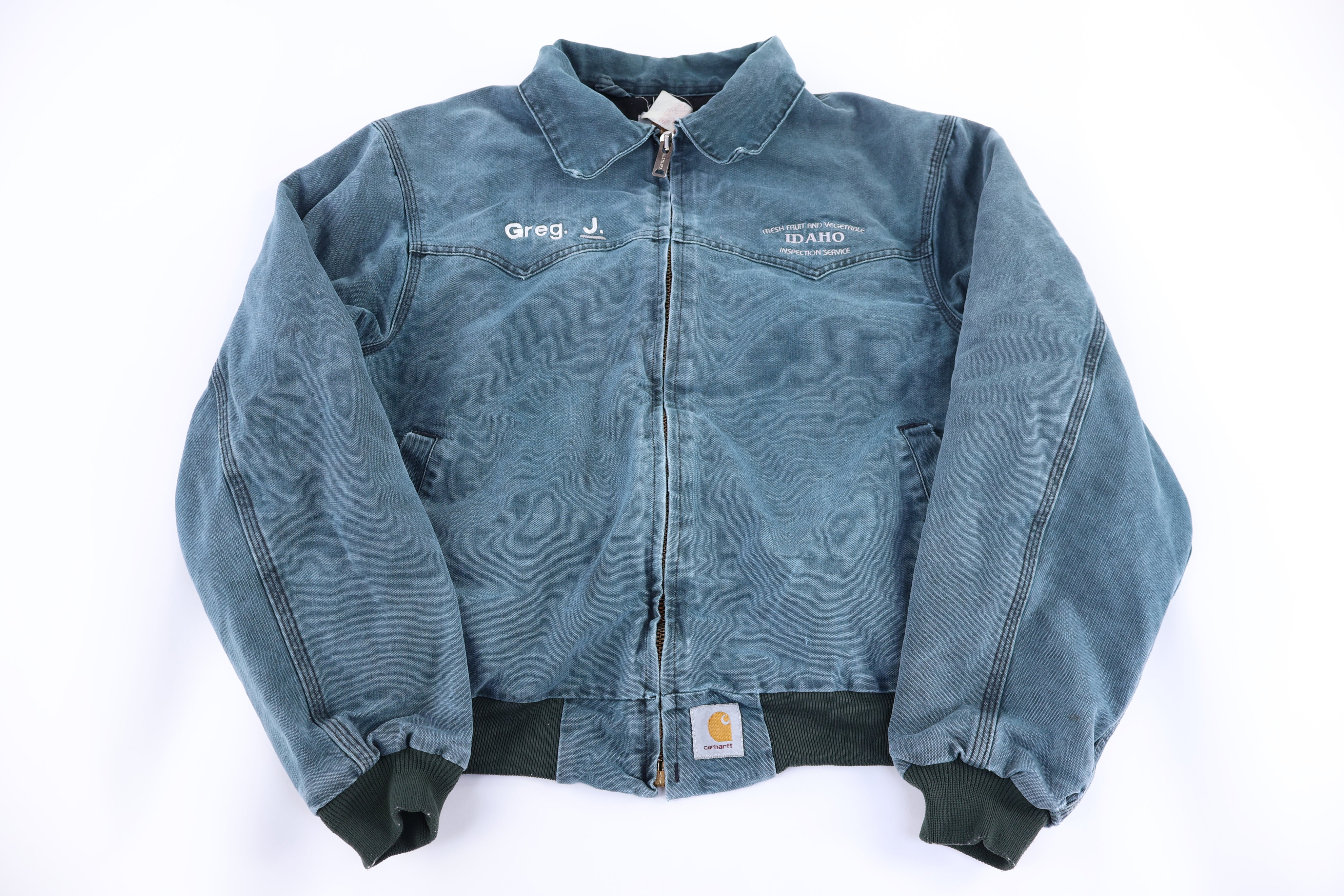 Carhartt Logo Patch Green Santa Fe Jacket