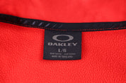 Oakley Embroidered Logo Red Quarter Zip Sweater