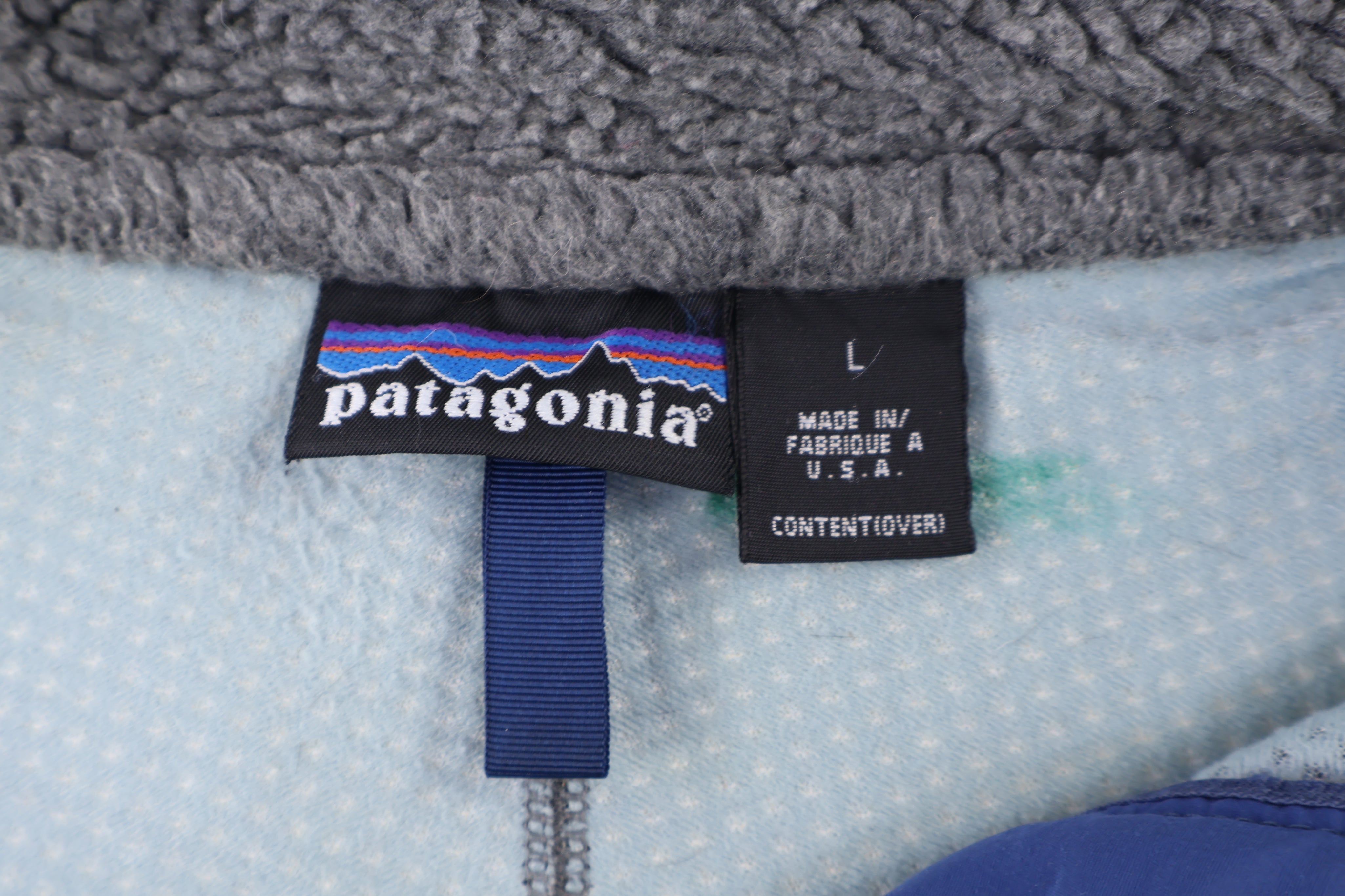 90's Patagonia Logo Patch Sherpa Full Zip Jacket