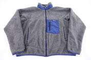 90's Patagonia Logo Patch Sherpa Full Zip Jacket