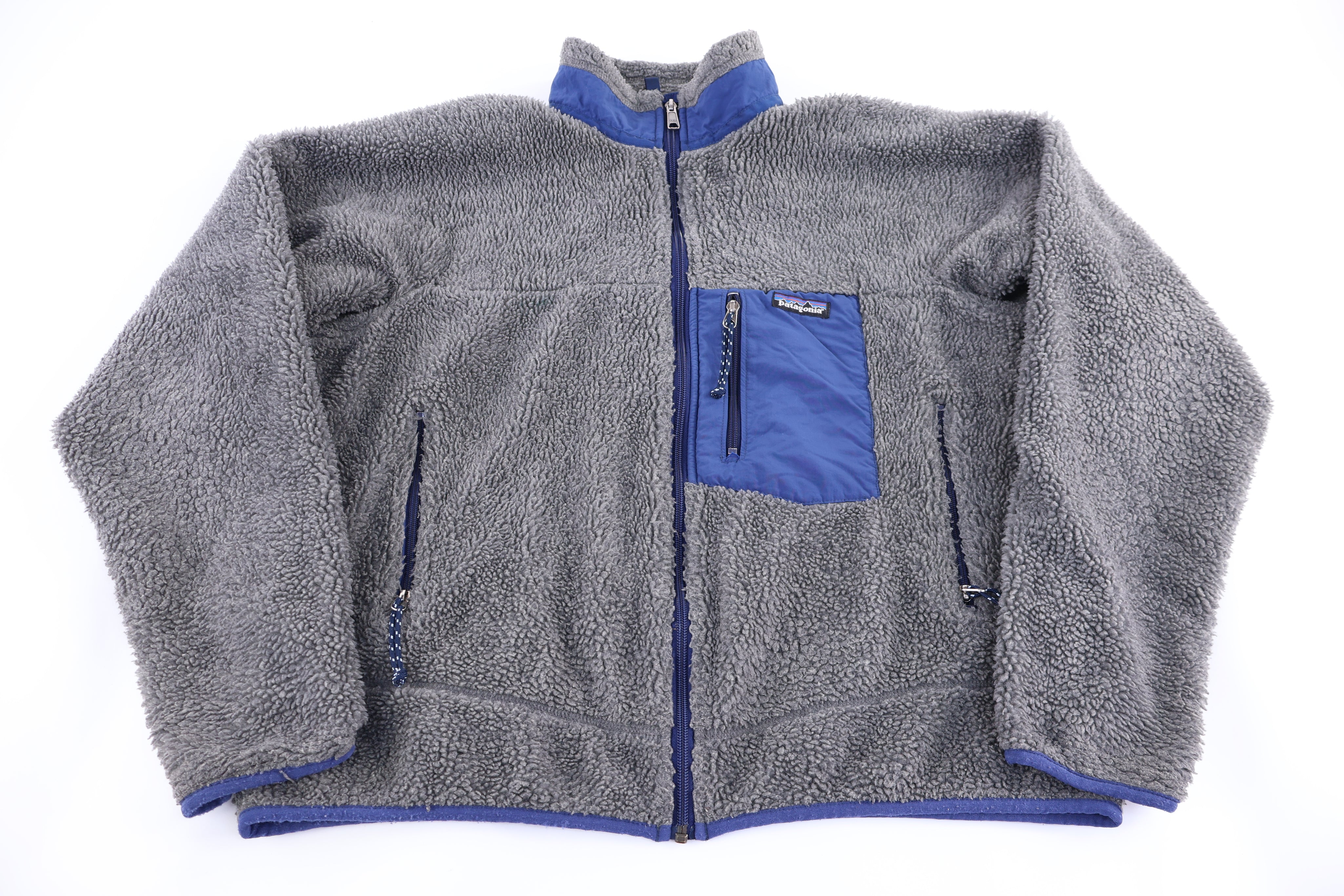 90's Patagonia Logo Patch Sherpa Full Zip Jacket