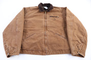 Carhartt Logo Patch Tan Full Zip Detroit Jacket