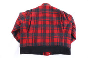 90's Woolrich Red & Black Plaid Full Zip Jacket