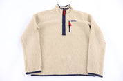 Patagonia Logo Patch Half Zip Sherpa Pullover