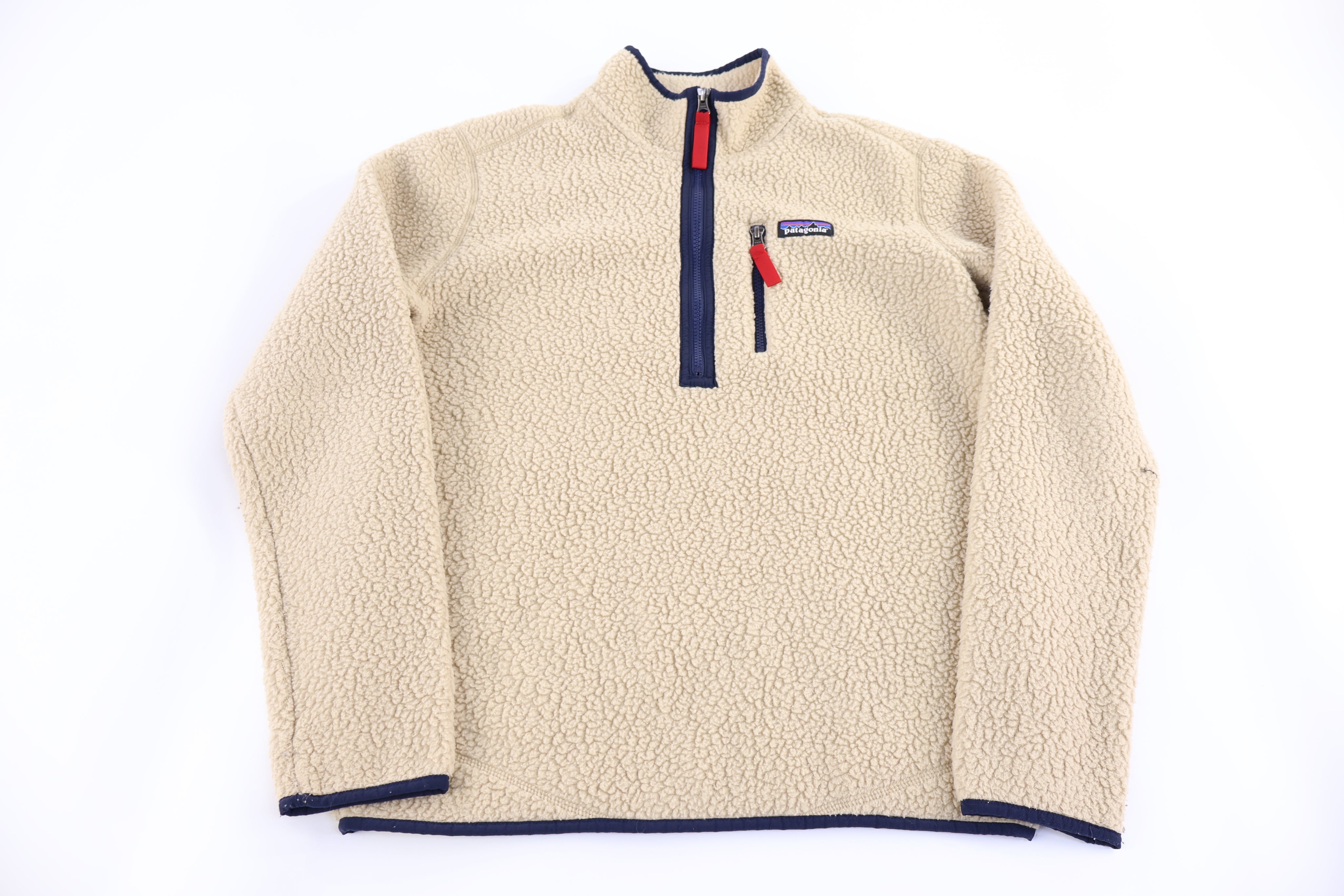Patagonia Logo Patch Half Zip Sherpa Pullover