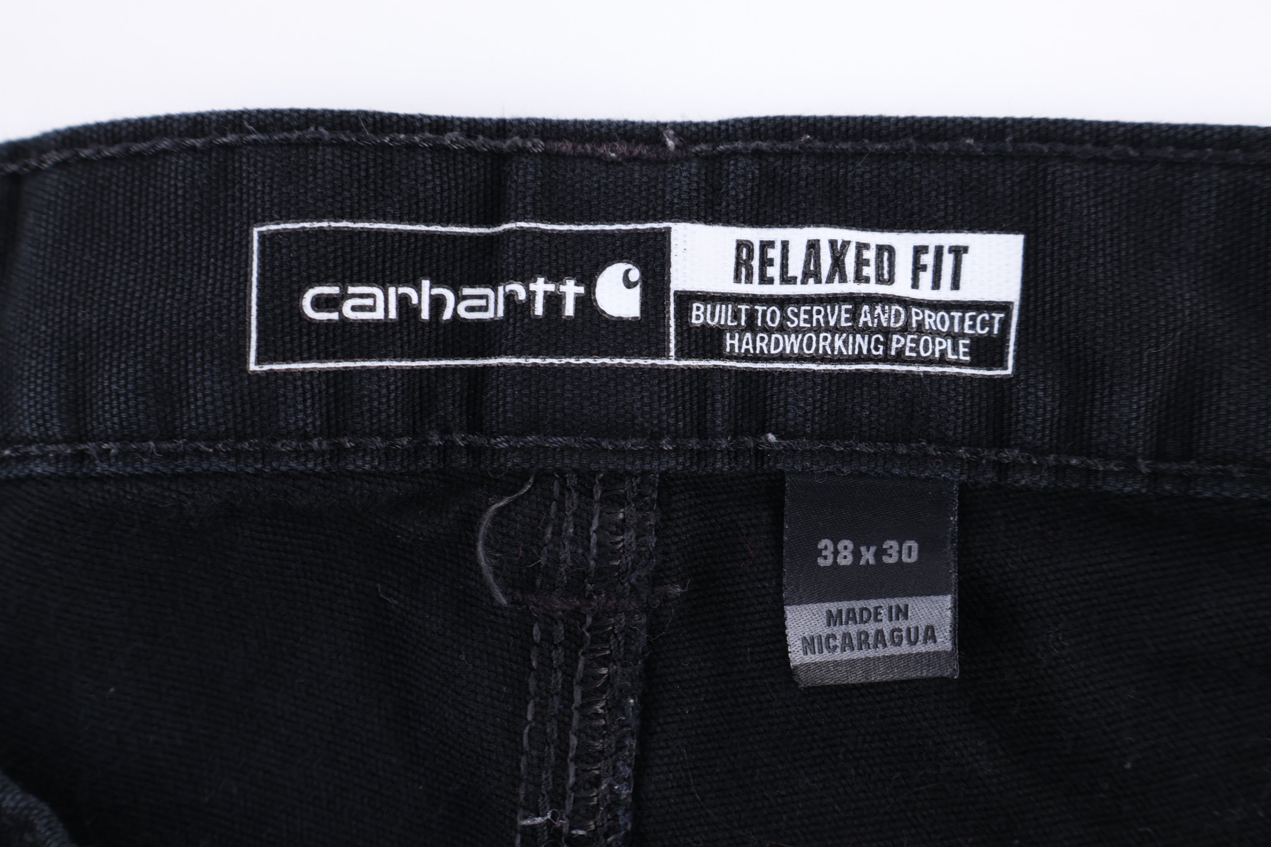 Carhartt Logo Patch Black Pants