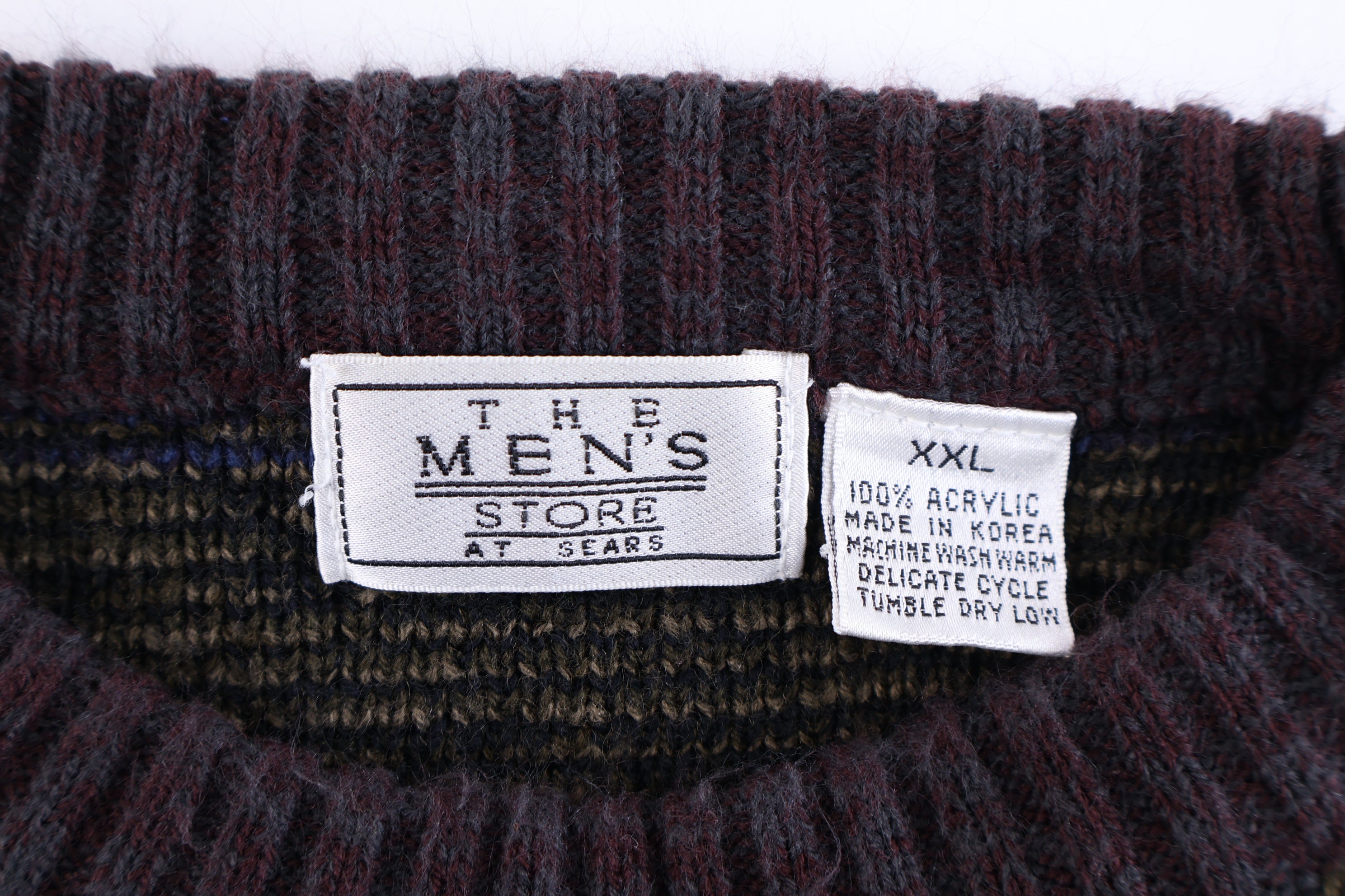 90's The Men's Store Multipattern Knit Sweater