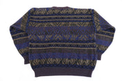 90's The Men's Store Multipattern Knit Sweater