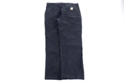 Carhartt Logo Patch Black Pants