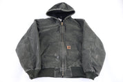 Carhartt Logo Patch Green Full Zip Jacket