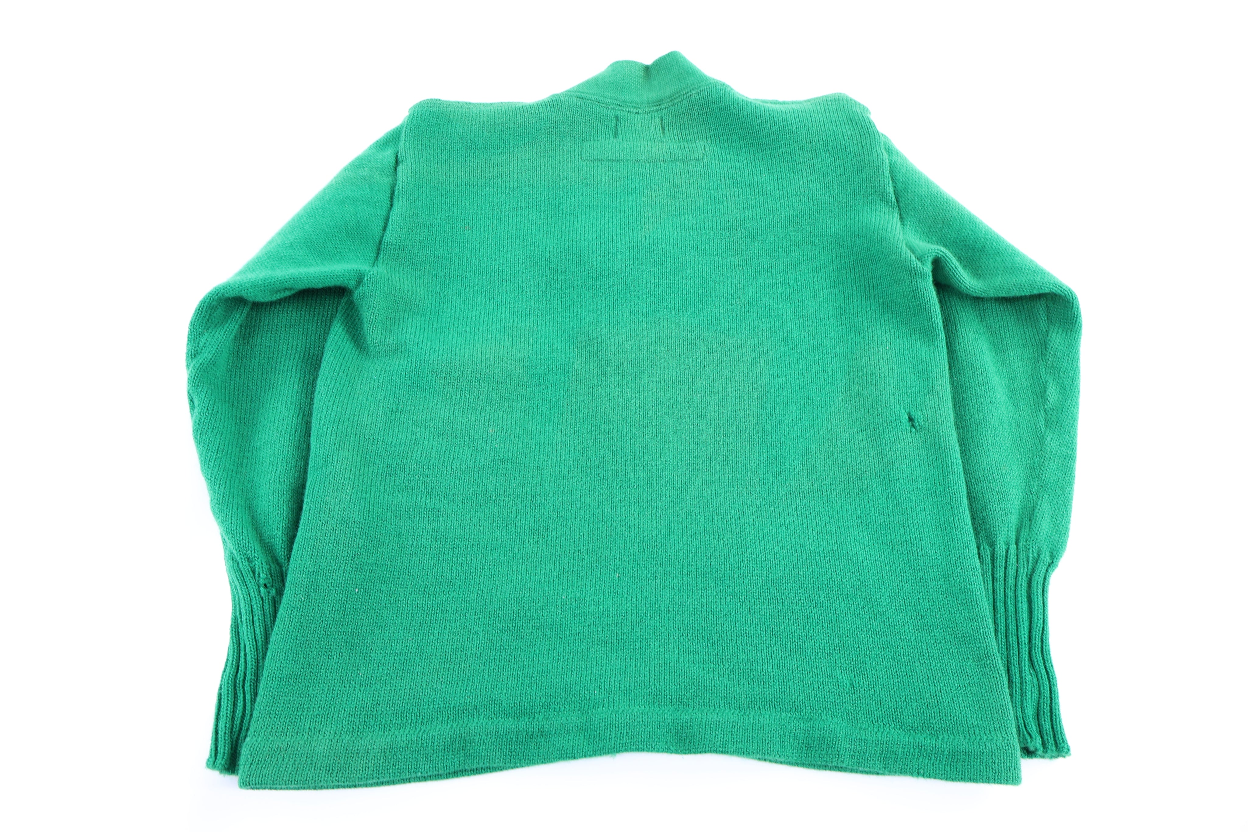 60's Venus Green Varsity Cardigan Sweater