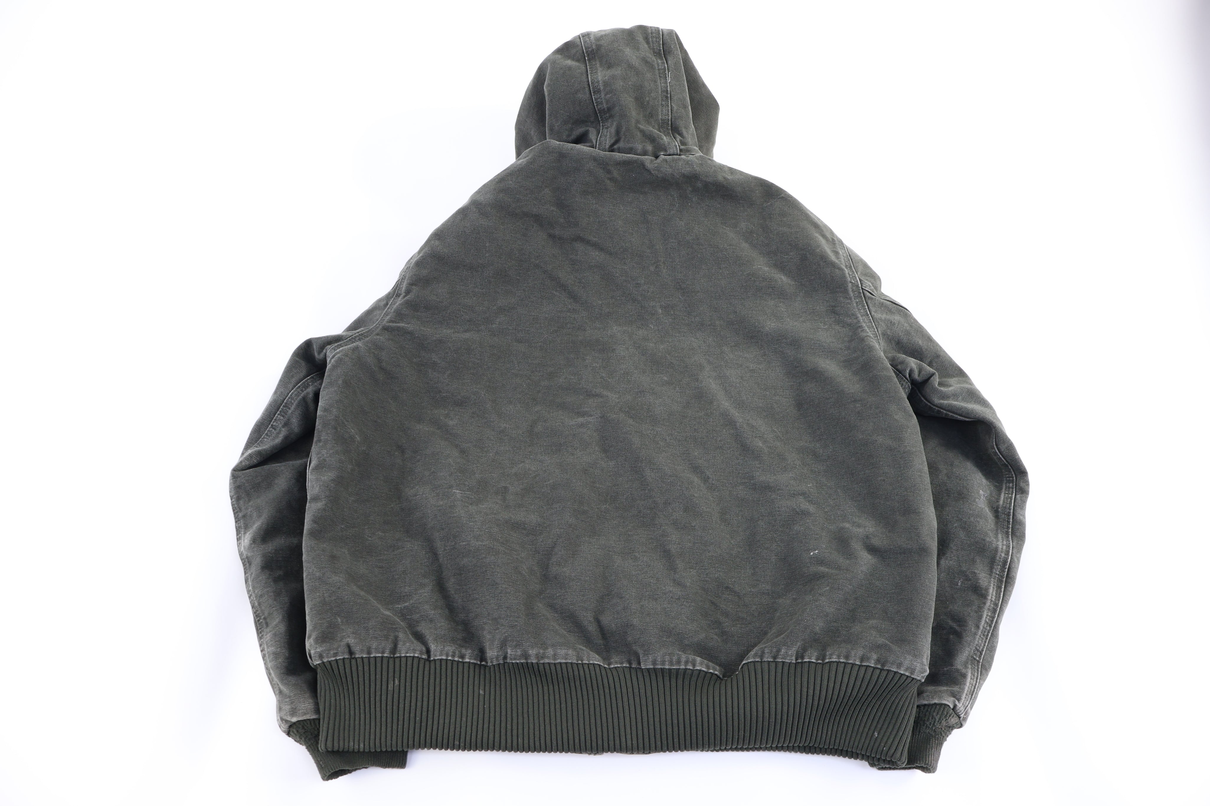 Carhartt Logo Patch Green Full Zip Jacket