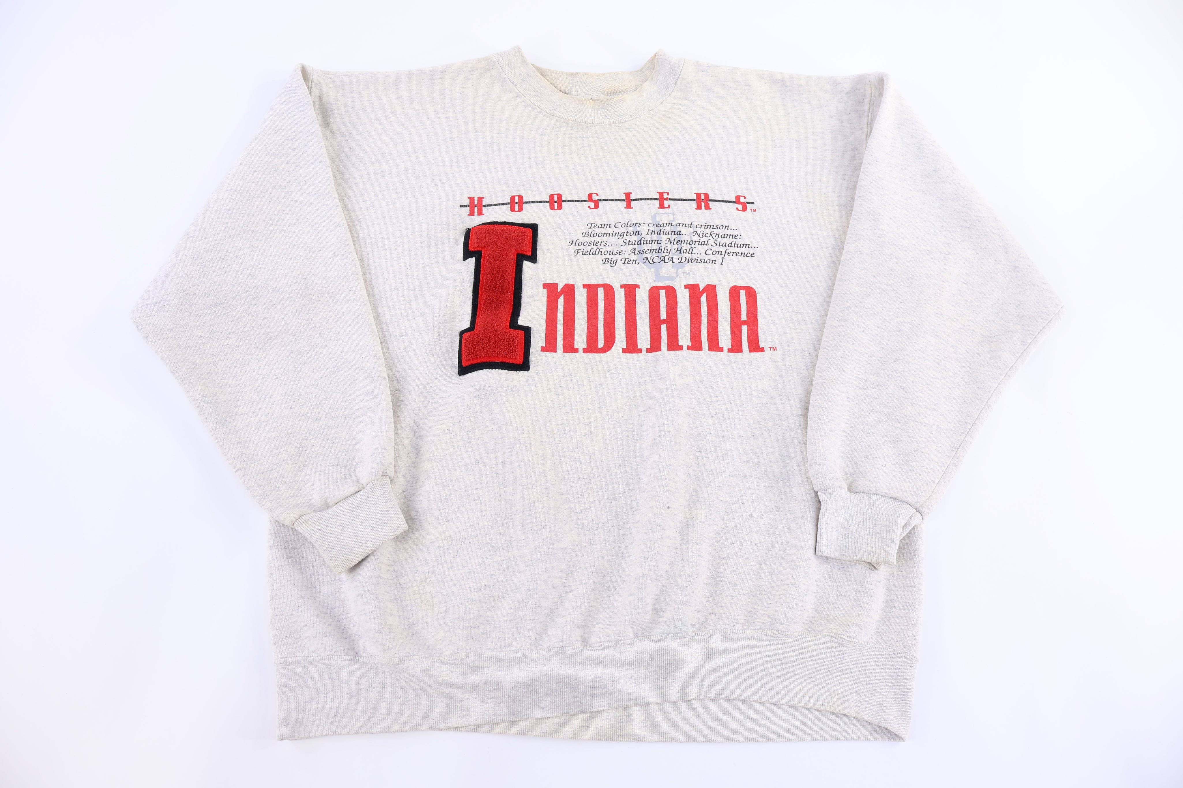 90's Indiana University Embroidered Sweatshirt