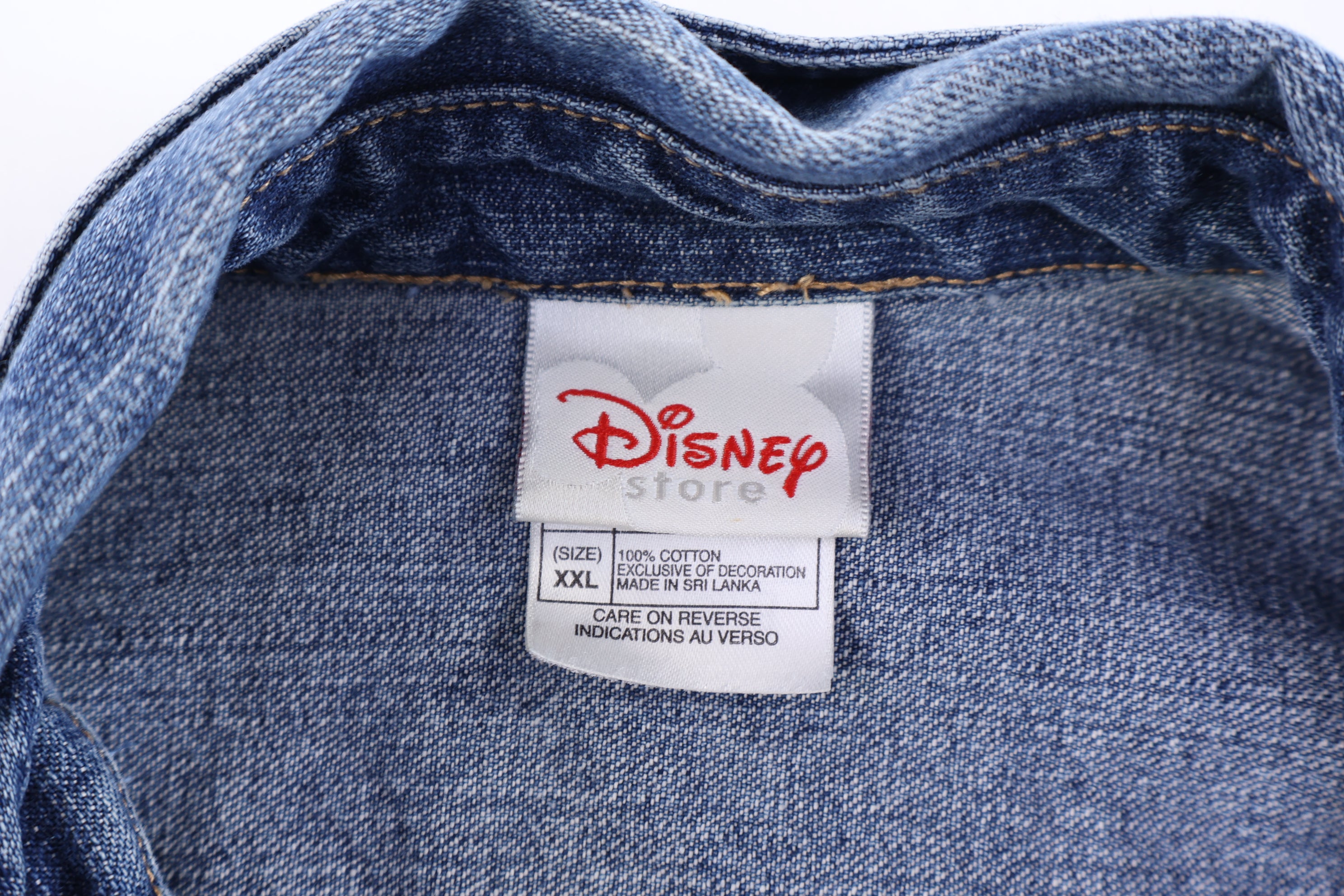Women's Vintage Disney Embroidered Denim Jacket