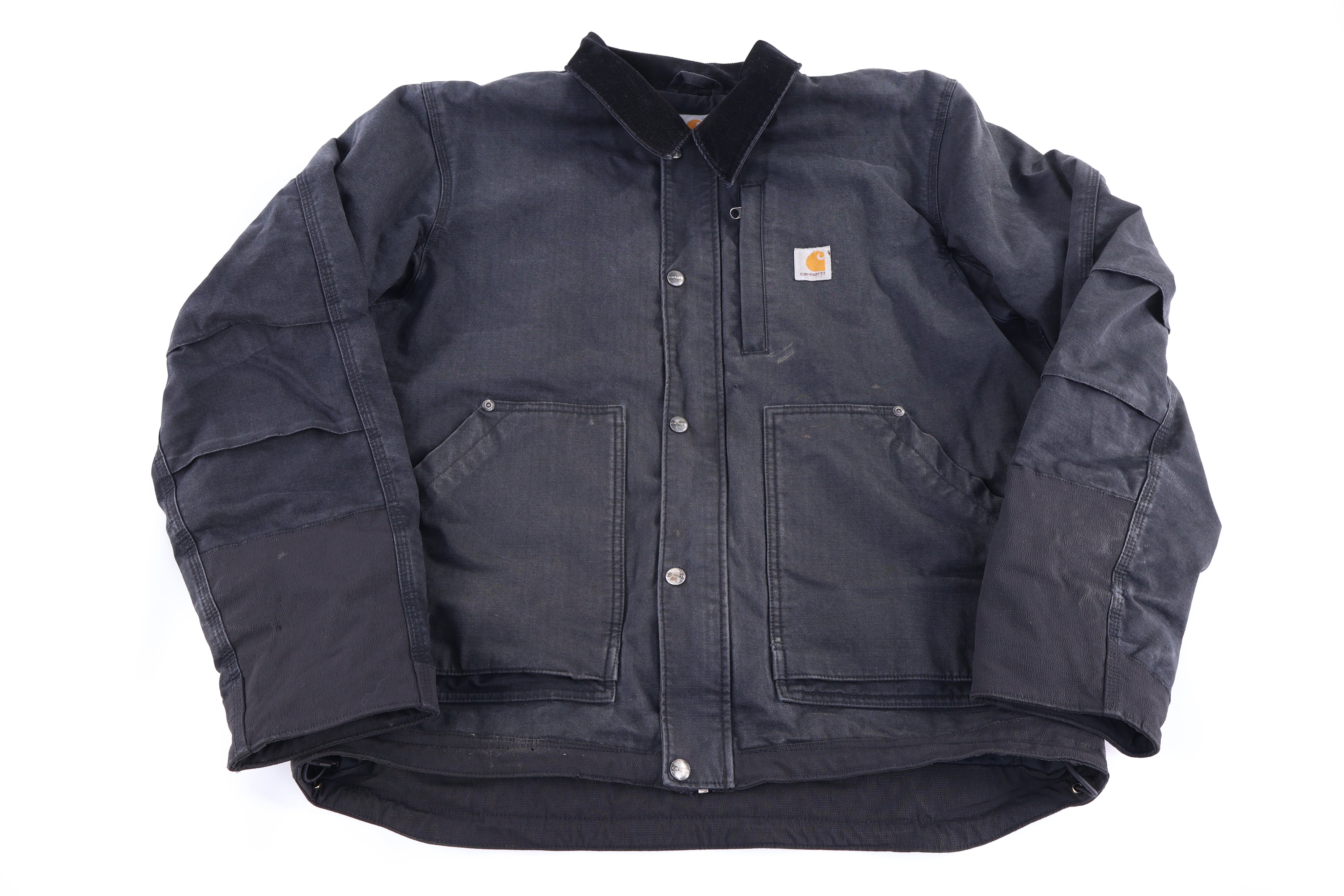 Carhartt Logo Patch Black Full Zip Jacket