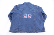 Women's Vintage Disney Embroidered Denim Jacket