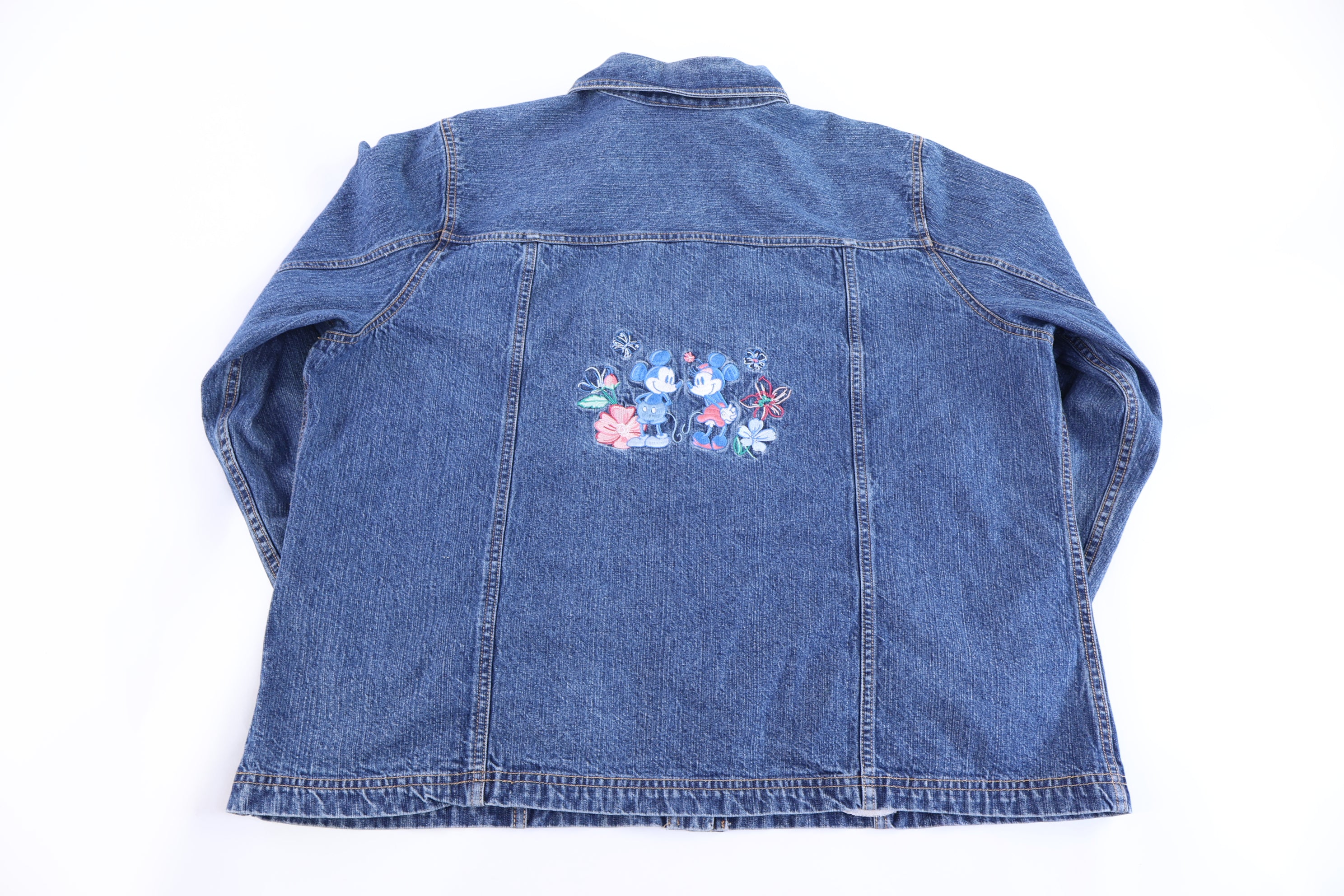Women's Vintage Disney Embroidered Denim Jacket