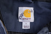 Carhartt Logo Patch Blue Full Zip Jacket Penn State patch