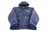 Carhartt Logo Patch Blue Full Zip Jacket Penn State patch