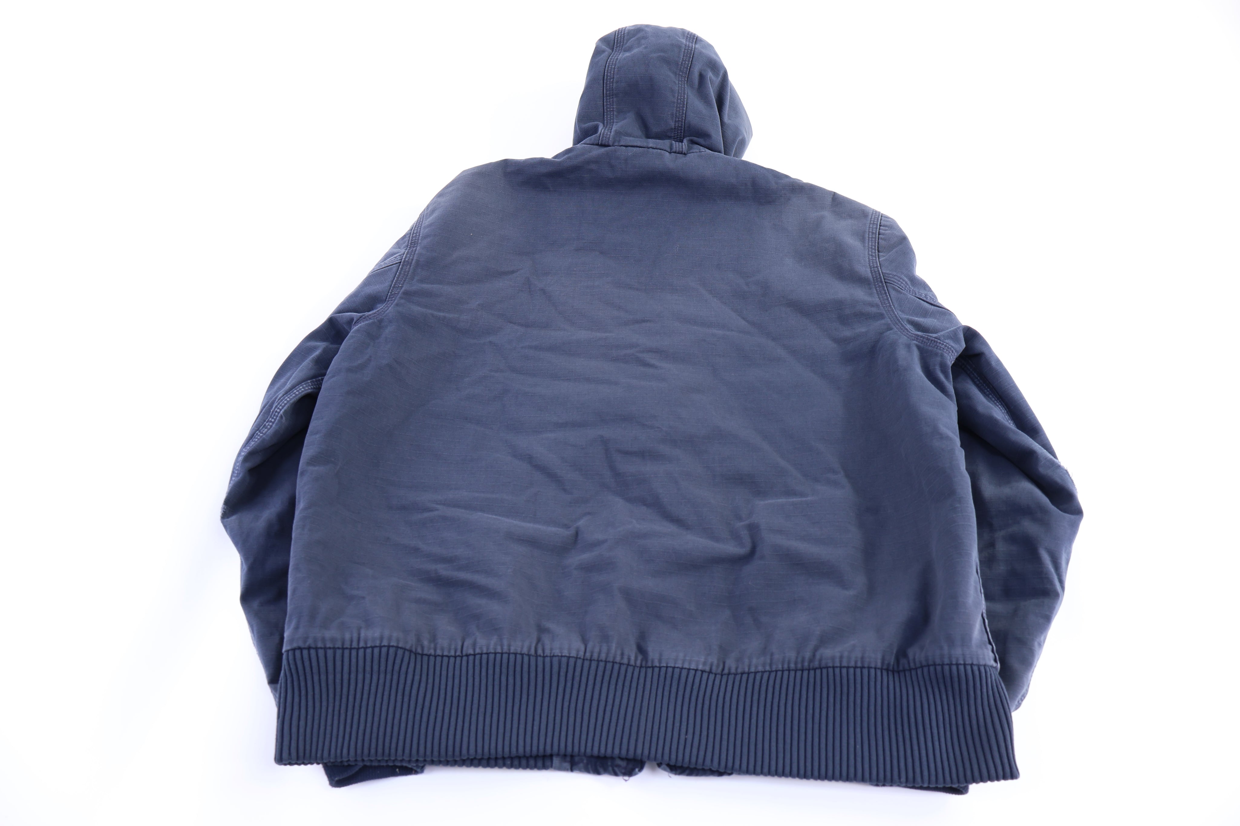 Carhartt Logo Patch Blue Full Zip Jacket Penn State patch