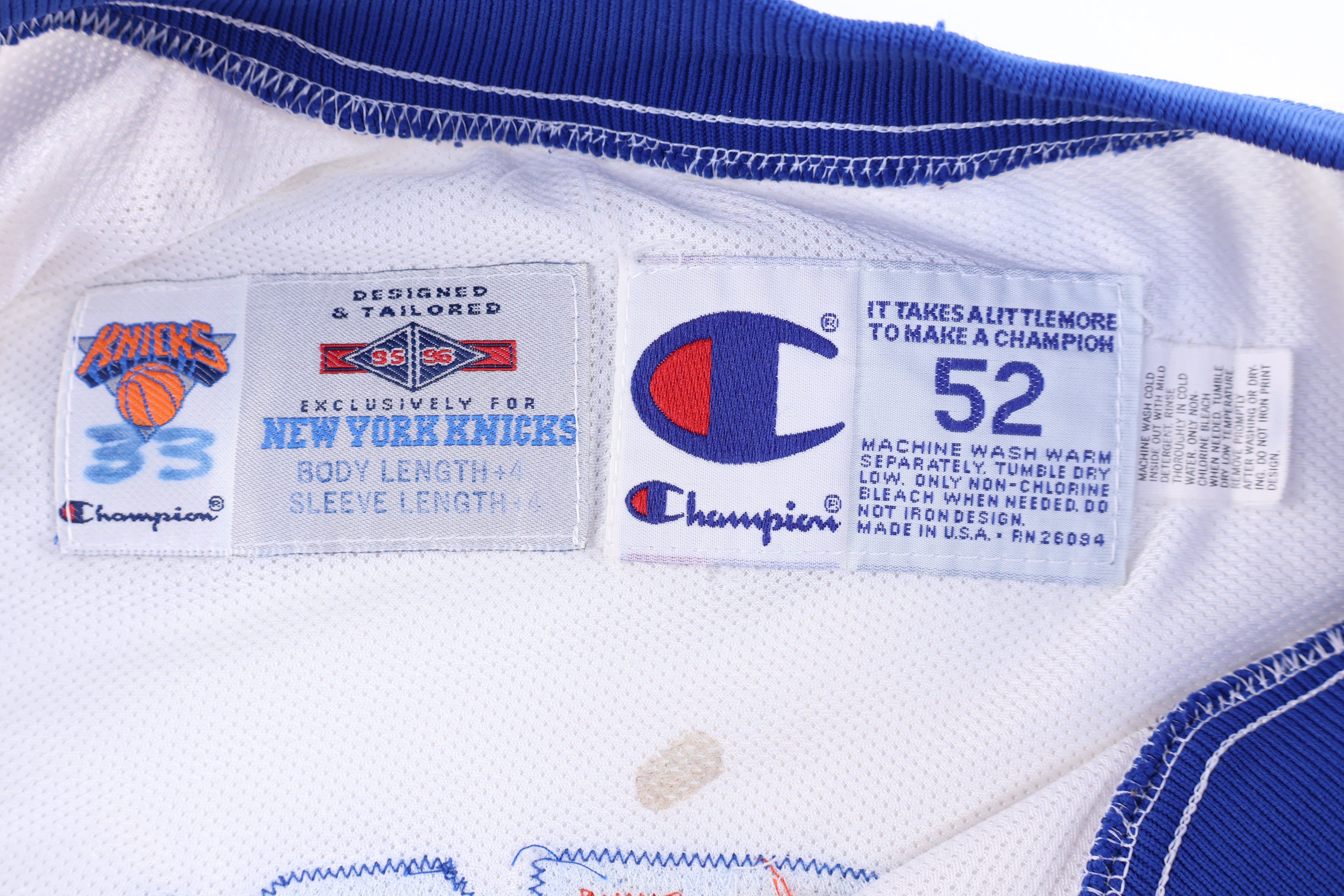 Vintage Champion New York Knicks Team  Issued Basketball Full Zip Jacket