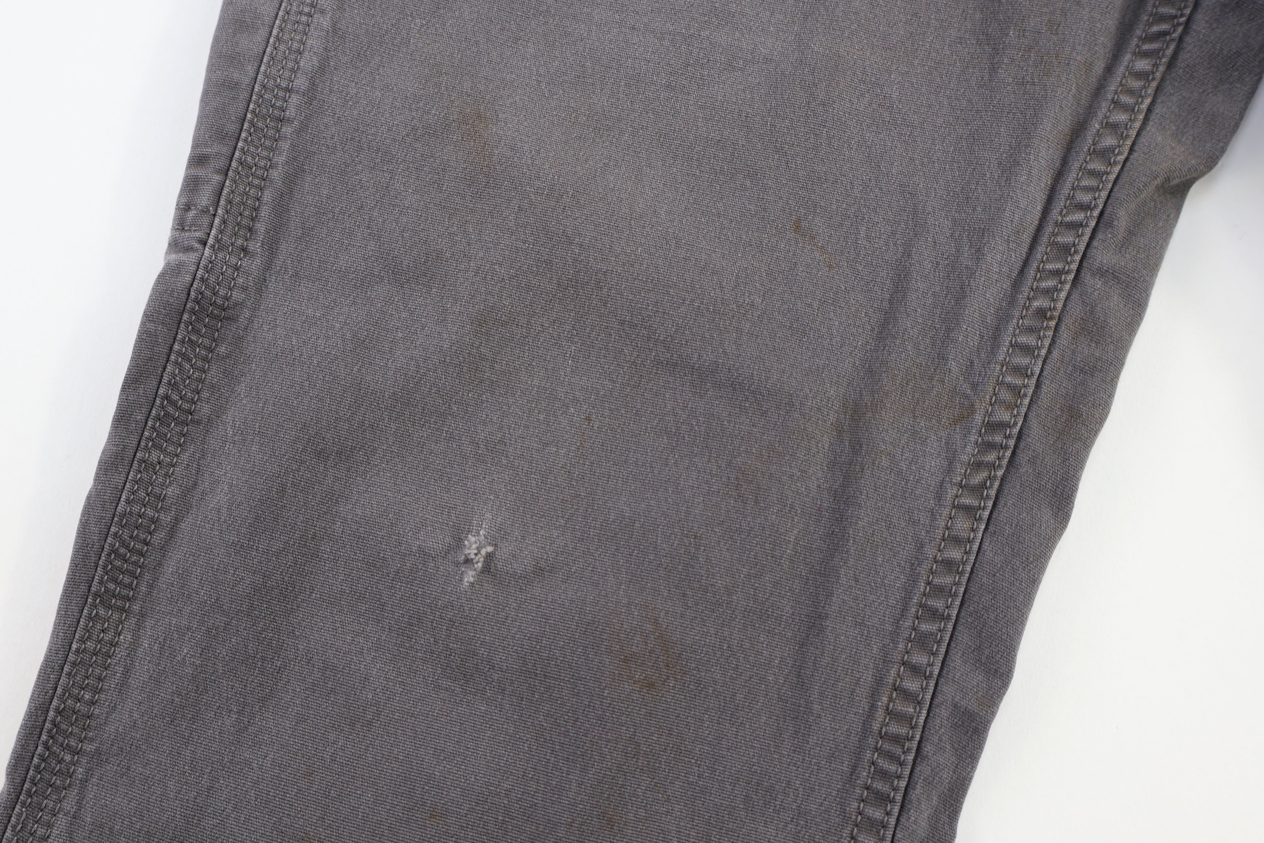 Carhartt Logo Patch Grey Relaxed Fit Pants