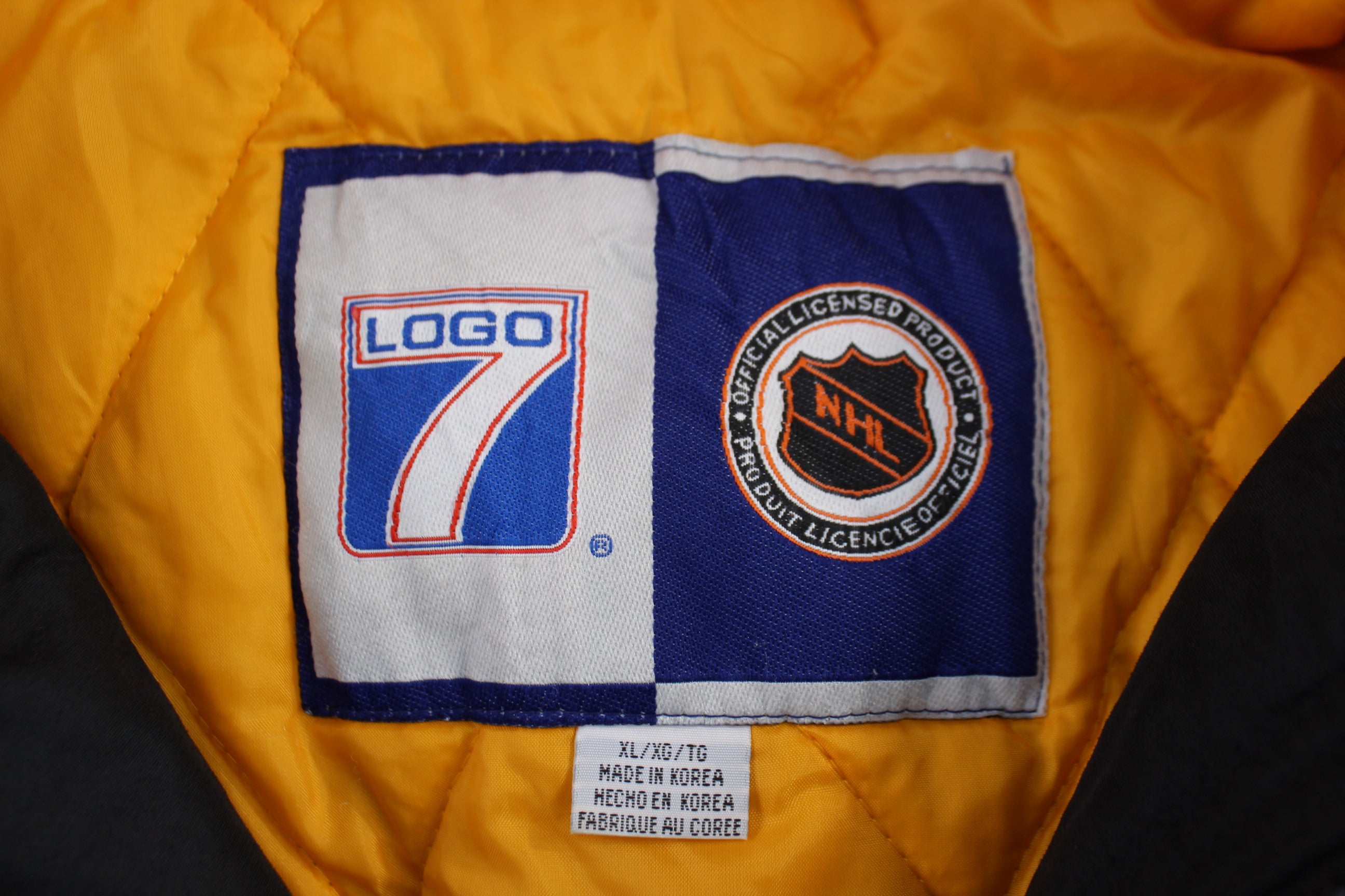 Vintage 7 Logo Pittsburgh Penguins Football Full Zip Jacket