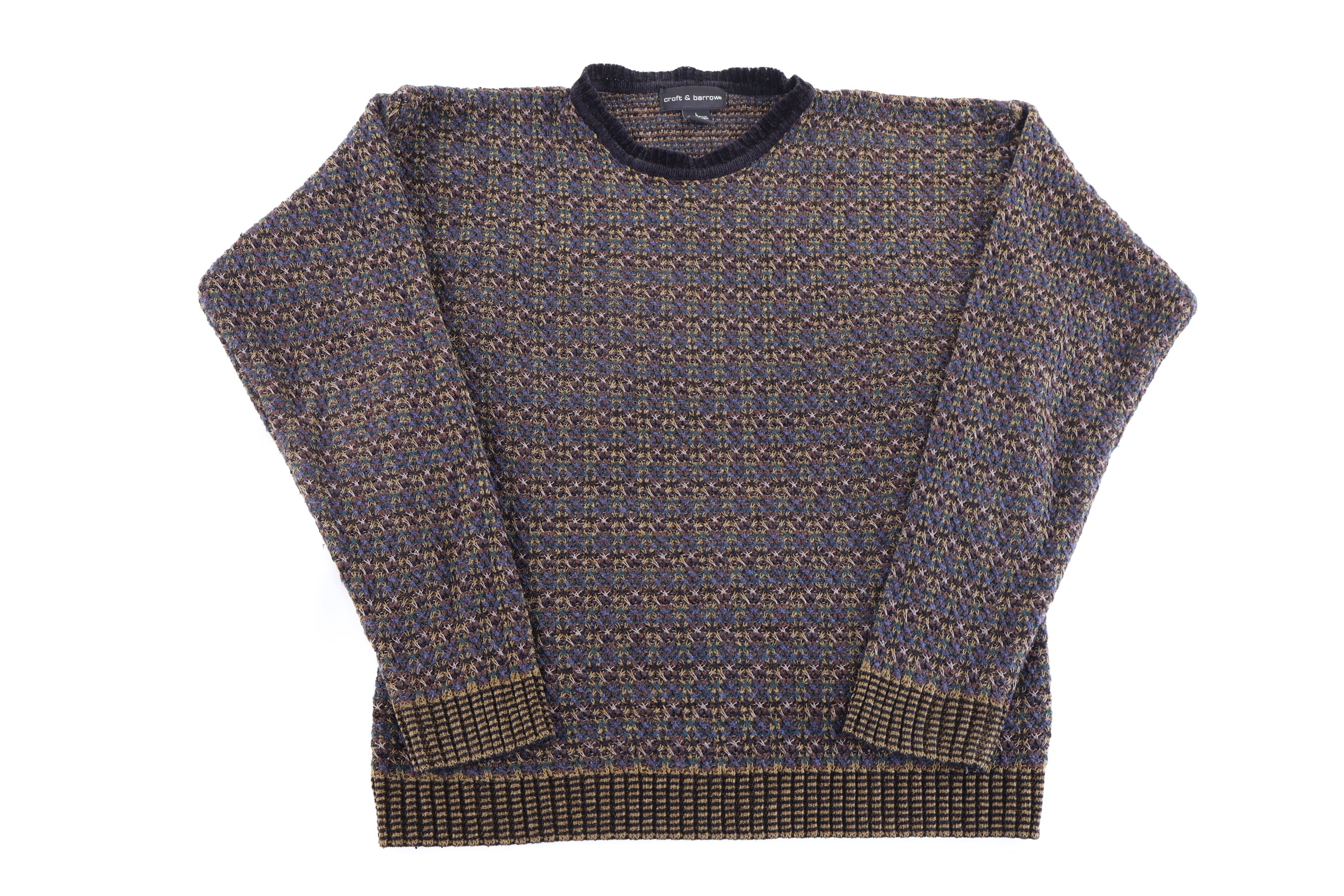 Vintage Croft & Barrow Multipattern Knit Sweater